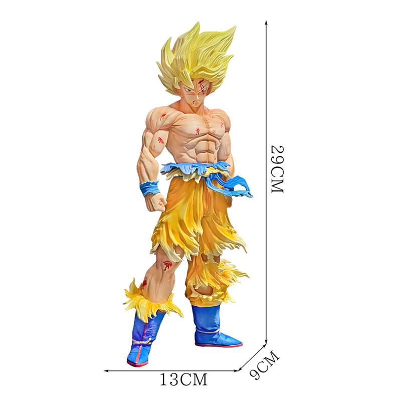 Dragon Ball Z Son Goku PVC Tryb Kolekcjonerski Zabawka Prezent Ręcznie robiona Super Saiyan Goku Figurka Akcji Statua Ozdoba na Biurko