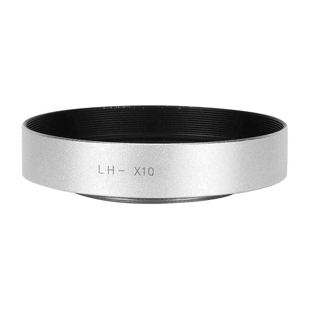 LH Beautiful Appearance Hollow Metal Compact Detachable Camera Lens Hood for Fuji CelsiusX20CelsiusX30(Black )