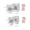 Flexible Sturdy Silicone Mould Fashion Accessory for Making Unique Heart Shaped Candle and Home Decorations