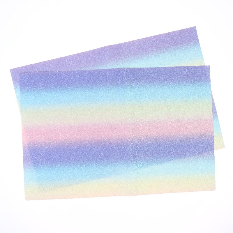 2/5 st Blixtstrykpapper DIY Handgjorda Regnbågspaljetter Bönpasta Återanvändbar Perler Beads Värmetålig Bakmatta