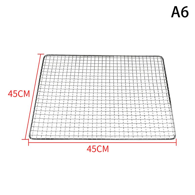 304 Edelstahl Rechteck Quadrat BBQ Netz Gitter Grill Antihaft Backmatte Outdoor Camping Grillen Teil Roste