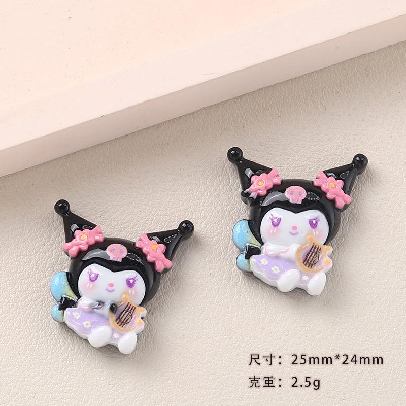 10 Pcs New Kawaii Cartoon Instrumental Animals Resin Flat Back Scrapbook Figurine Diy Bow Decor Accessories Crafts A56