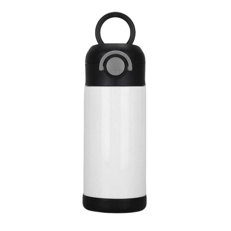 

The New Style of Solid-color Simple Stainless Steel Insulated Cup with A Pull TAB Can Carry A Mini Capacity Student Water Cup 12oz чёрный