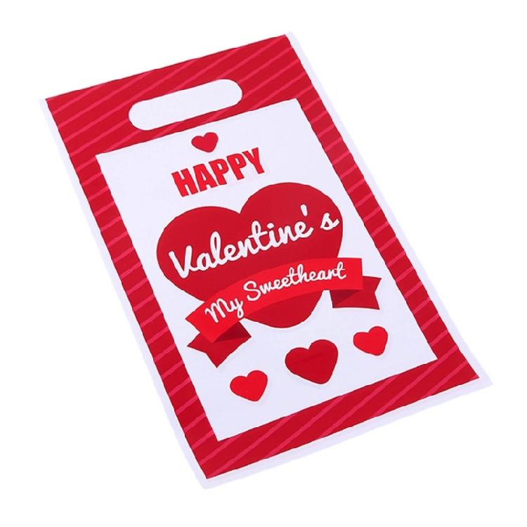 Valentine's Day Treat Bags Storage Organizers for Parties and Celebrations-50pcs