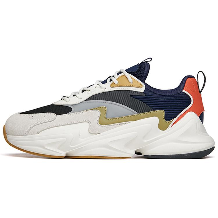 New Anta Life Collection Cushioning Anti-Slip And Wear-Resistant Low-Top Sports Casual Shoes Men's White Blue Gray 112218883-4