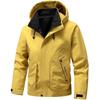 Men's Jacket Windbreaker Hiking Camping Coats Waterproof Outdoor Softshell Zipper Hooded Jackets Lightweight Spring Autumn Coats