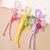 Fashion Hand Knitting Rope Knot Keychain Women Girls Bear Key Ring Pendant for Handbag Decor DIY Key Chain Jewelry Gifts