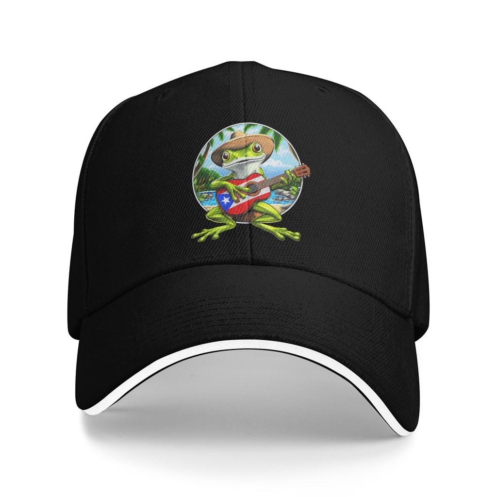 Coqui Frog Puerto Rico Flag Puerto Rican Casual Baseball Cap  Tennis Skate Trucker Hat Fashion Baseball Caps