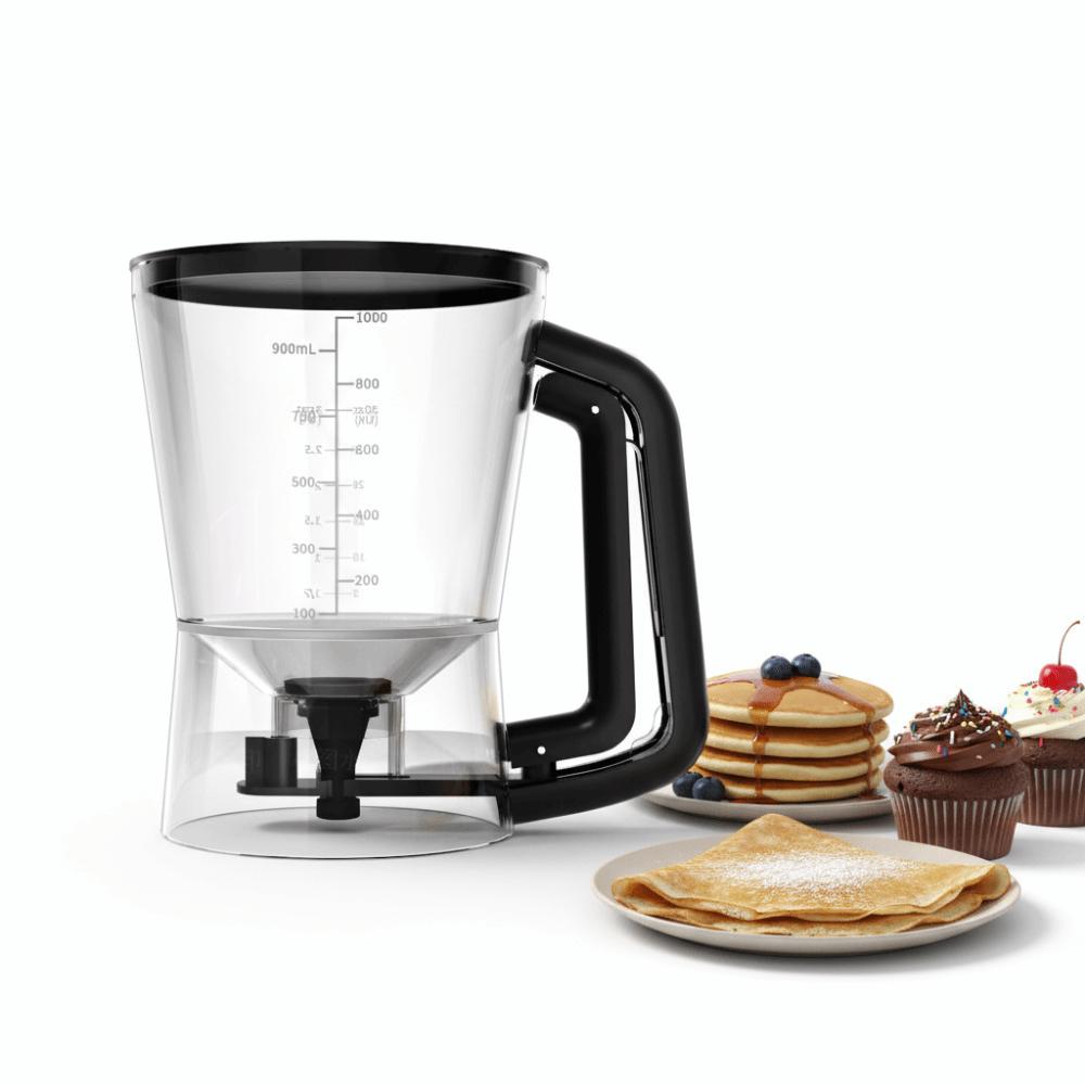 Drip-stopping Valve Batter Funnel Handheld Cupcake Batter Dispenser Crepes