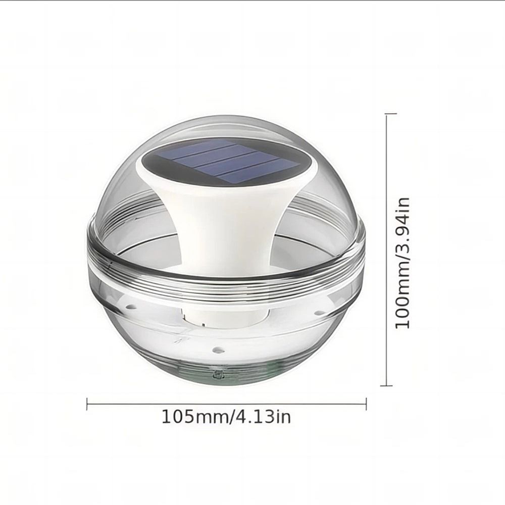 Solar Powered Solar Water Floating Light Color Changing Ambient Decorative Lamp  Courtyard Pool