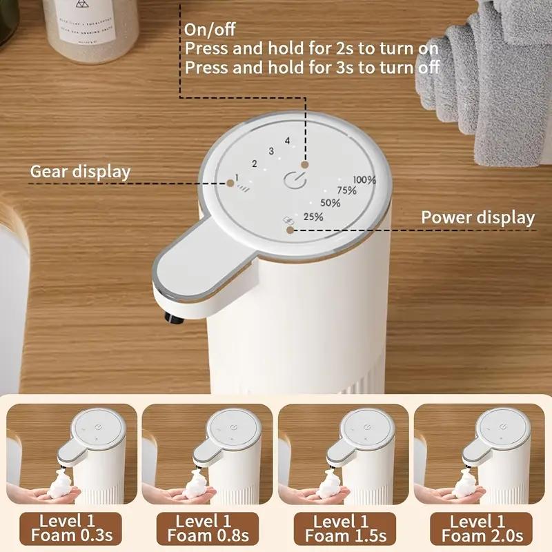 360ML Wall-Mounted Automatic Induction Smart Sense Soap Dispenser IPX5 Waterproof Touchless Hand Sanitizer Pump Washing Machine