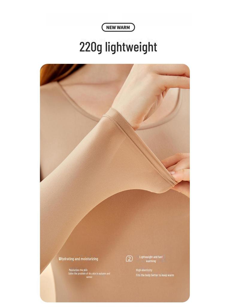 Dámské termoprádlo Slim Fit 80. léta barvy nude - Nový podzim/zima Velká velikost Termoprádlo Lehký oblek