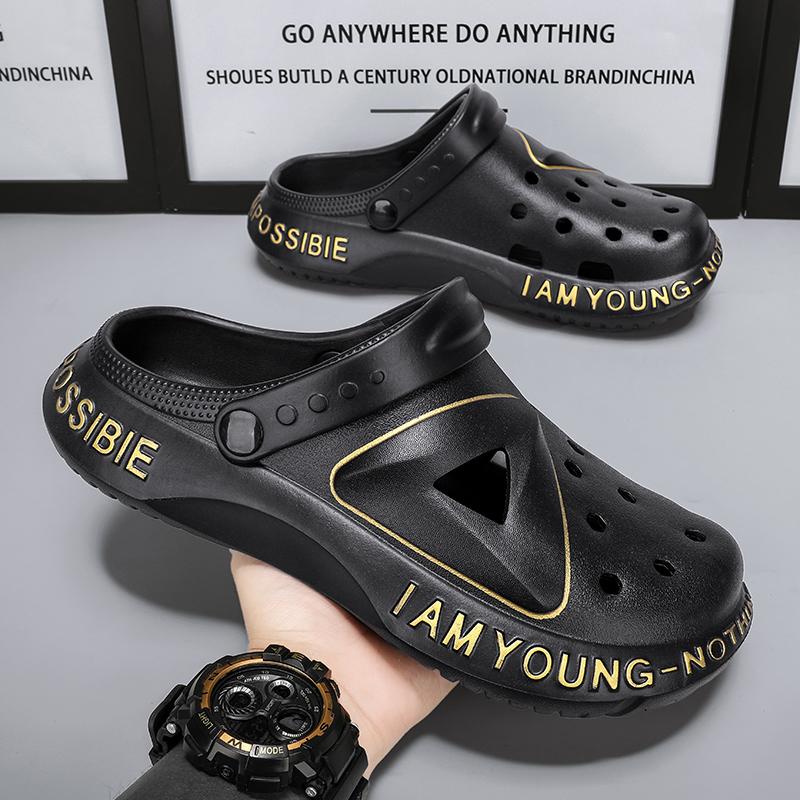 Fashion Sandals Women Waterproof Slippers Summer Outdoor Women Slides Soft Sole Garden Shoes Men Indoor Classic Nursing Clogs Sandals