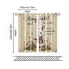 2 pcs   filtering curtains (excluding rods   non-movable   without batteries) A picture of a rabbitbackgroundsuitable for use in