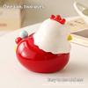 Chicken Toothpick Box Rustproof Anti-Scald Dessert Salad Fork Decorative Fork Toothpick With Holder