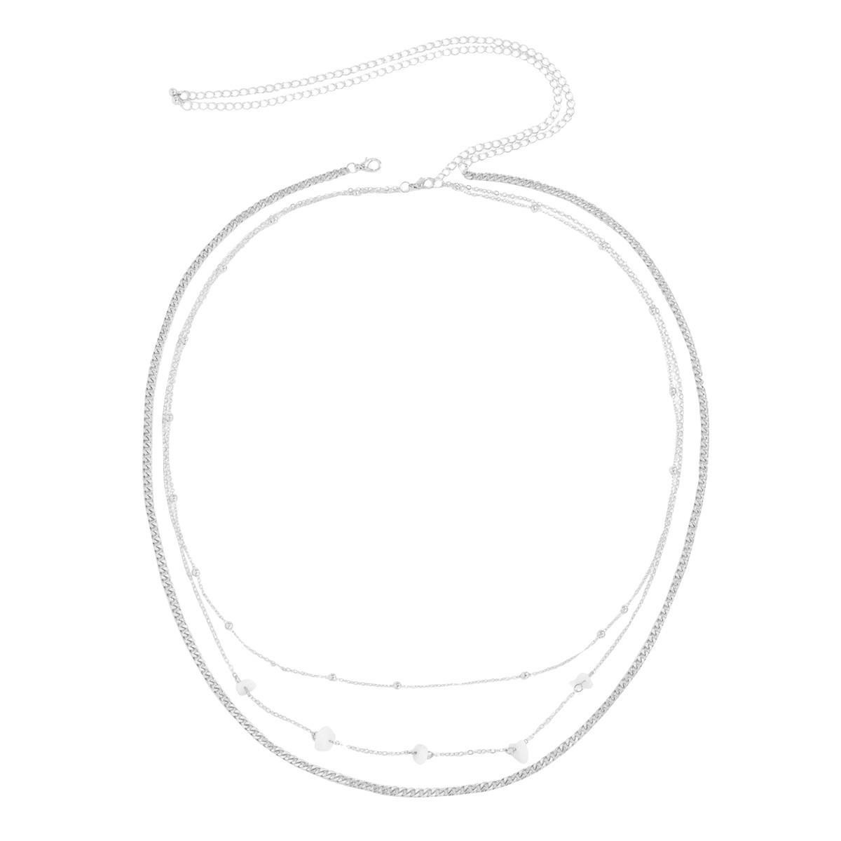 

Набір ланцюжків із кришталем Літні прикраси Набір бус на талії Ланцюжок для пупка Ювелірні вироби бікіні One Size срібний