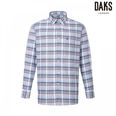 Men S Linen Blend Medium Check caSual Shirt Regular Fit  dmS3Shcl120n1 