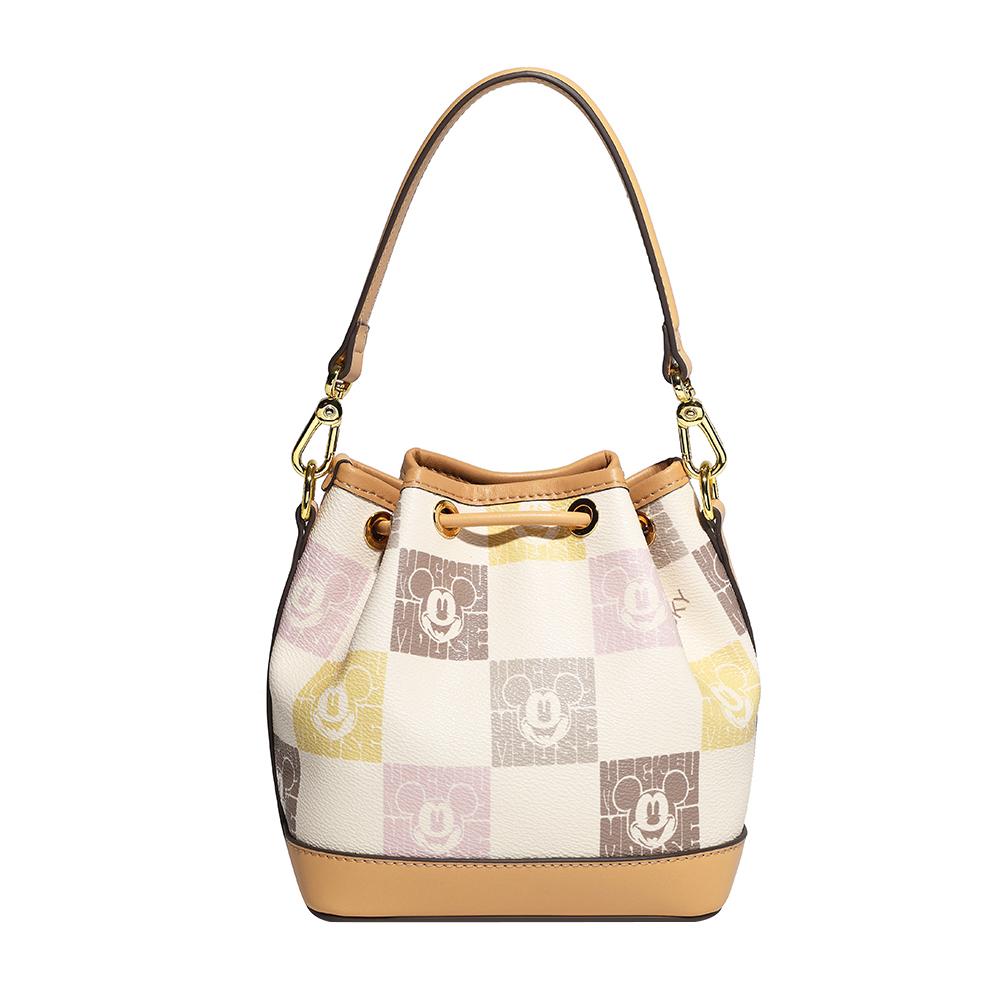 New Disney PU Bucket Bag, Shoulder Bag, Crossbody Bag, Handbag Women's Khaki BMK-71617P