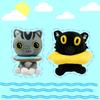 New Ralph and Bella Plush Toys Cute Cartoon Game Cat Plush Doll Peripheral Plushie Animal Stuffed Toy Children Birthday Gifts