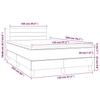 Box Spring Bed with Mattress Pink 120x200 cm Velvet