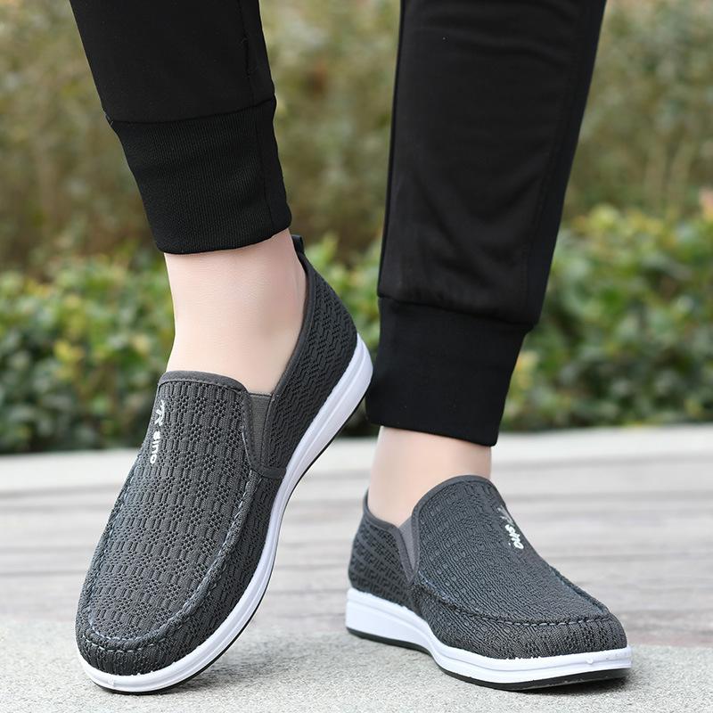 Cloth shoes for men's anti-skid, deodorant, and breathable high-end men's shoes Mesh casual shoes Canvas shoes shoes for men2024