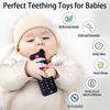 Remote Control Silicone Teether Toy - Fun Interactive Teething Relief Toy for Infants  Toddlers Daily Soothing