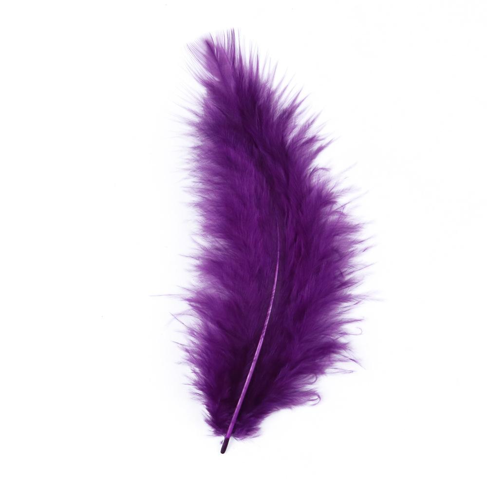 100 Pack Diy Feather Tip Down Colorful Turkey Feathers 