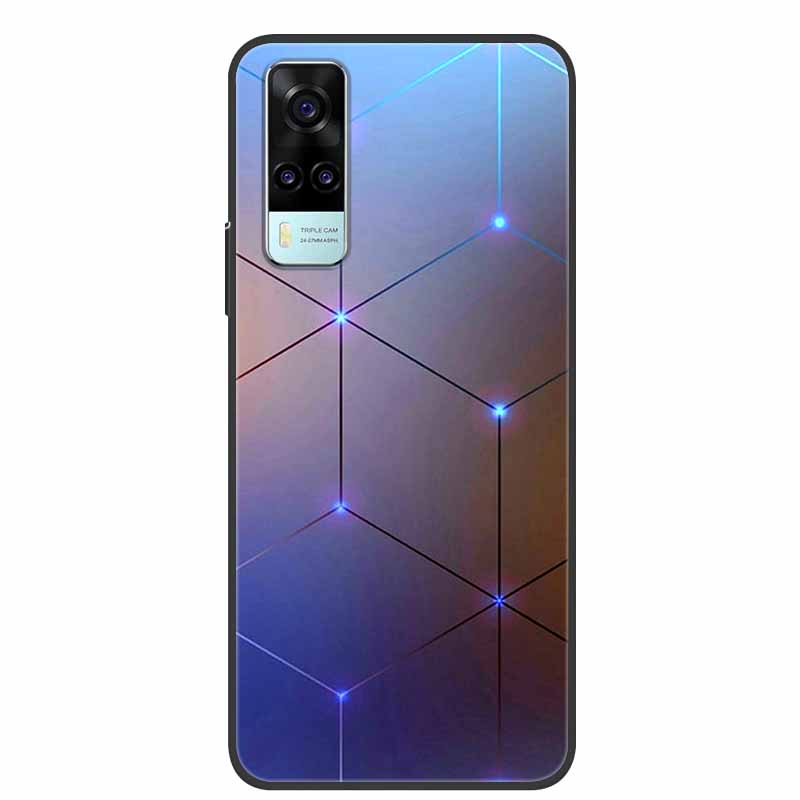 For vivo Y31 2021 Case Shockproof Soft silicone TPU Back Cover For Vivo Y53S 4G Y31 2021 Y 31 Case V2036 Phone Case Cute Cartoon