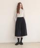 ADAUL Woolen Pintuck Long Burmuda Pants - Black
