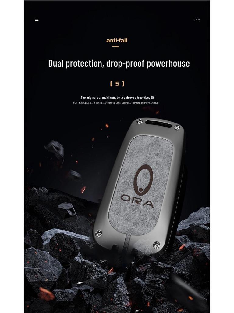 Applicable Good Cat Key Case for Ballet Cat 2022 Model - Black, White, or Great Wall GT Full Shell Buckle for Men and Women