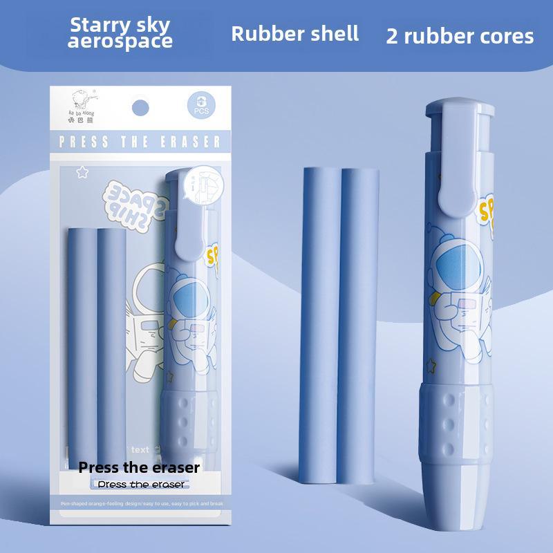 

Ластик Kaba Bear Push Eraser для учеников начальной школы и детей детского сада — милый мультяшный дизайн для девочек, чистый и выдвижной. Interstellar Space