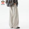 paul frank Men's Pure Cotton Loose Straight Leg Casual Pants