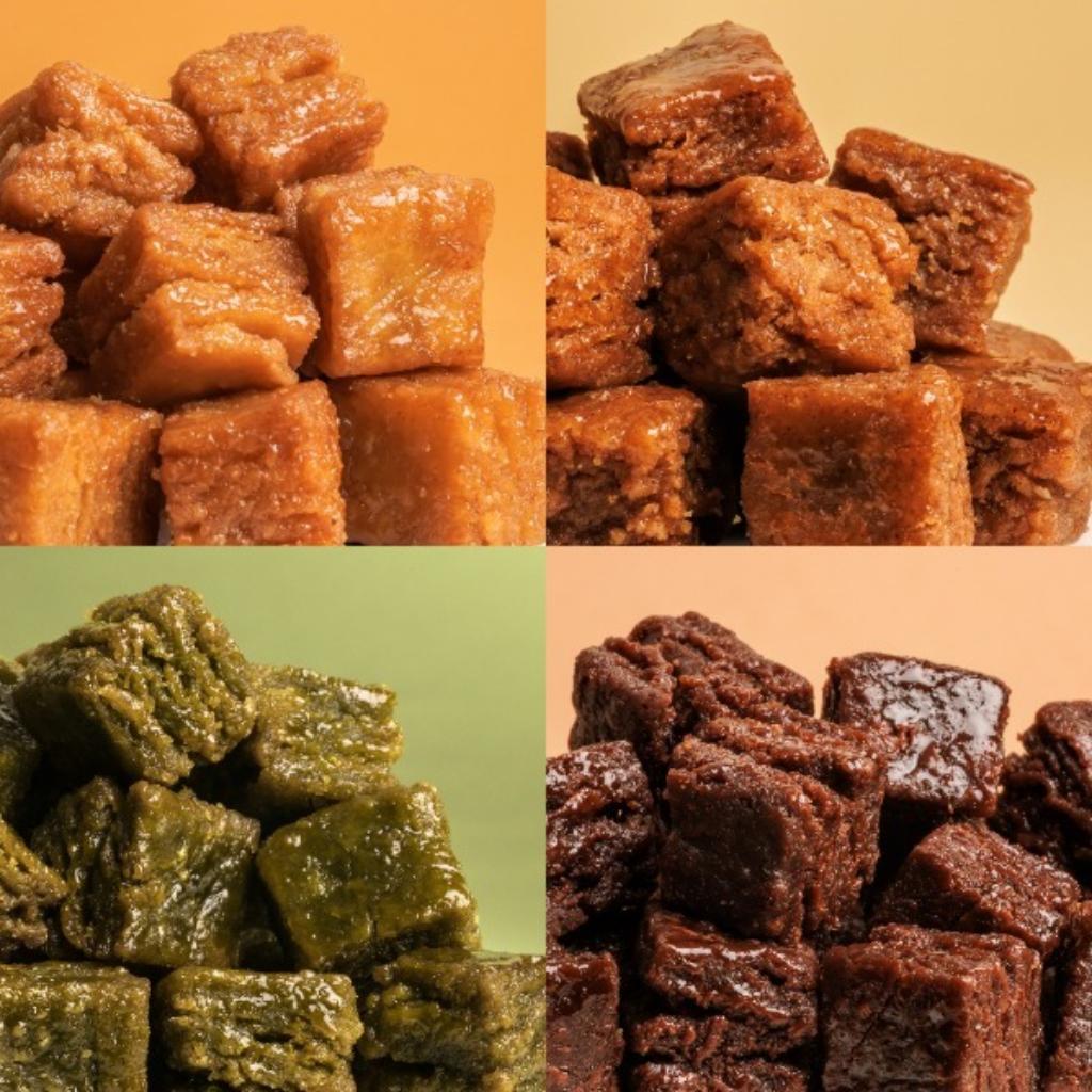 [YUMILKA] Mini One-Bite Yakgwa 130g 4Types(Matcha, Cinnamon, Brownie, Sweet Pumpkin)