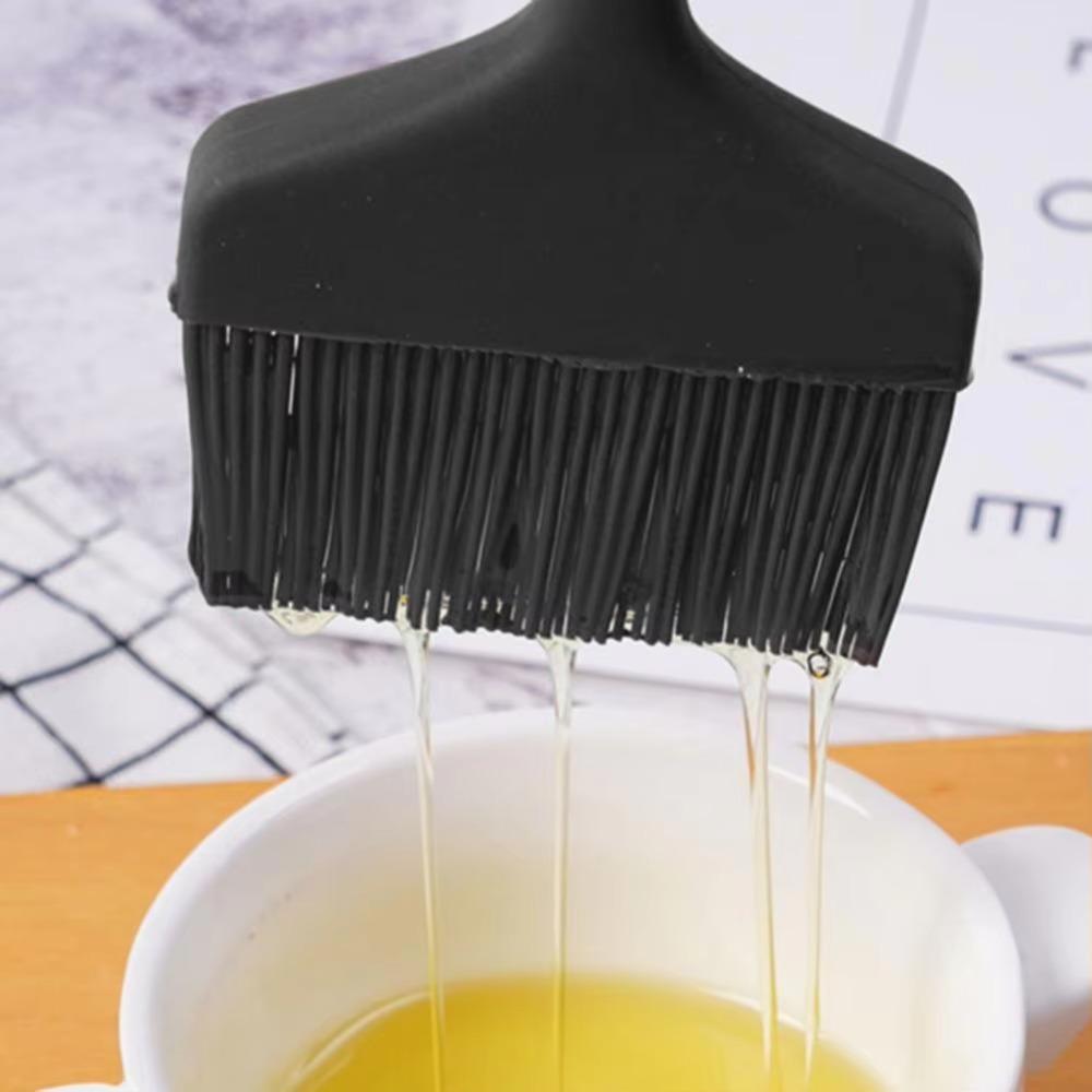 2PCS Silicone BBQ Brush Wide Surface Pastries Brush Durable Barbecue Oil Brush Cooking