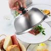 1Pcs Stainless Steel Frying Pan Dome Covering Cheese Melting Sandwich Steak Round Lid Covering Barbecue Hamburger Cookware
