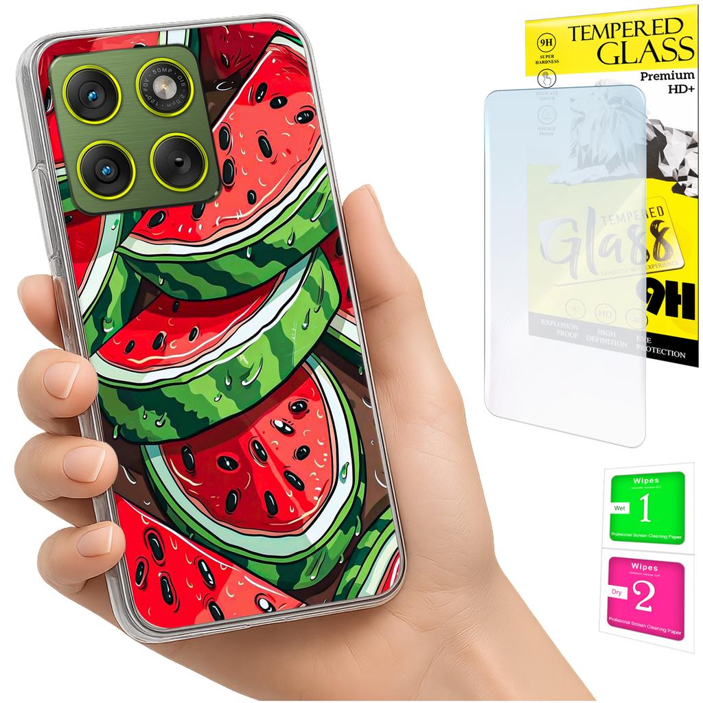Etui Do Motorola Edge 70 Obudowa Foto Case Plecki Grafika Arbuz + Szkło