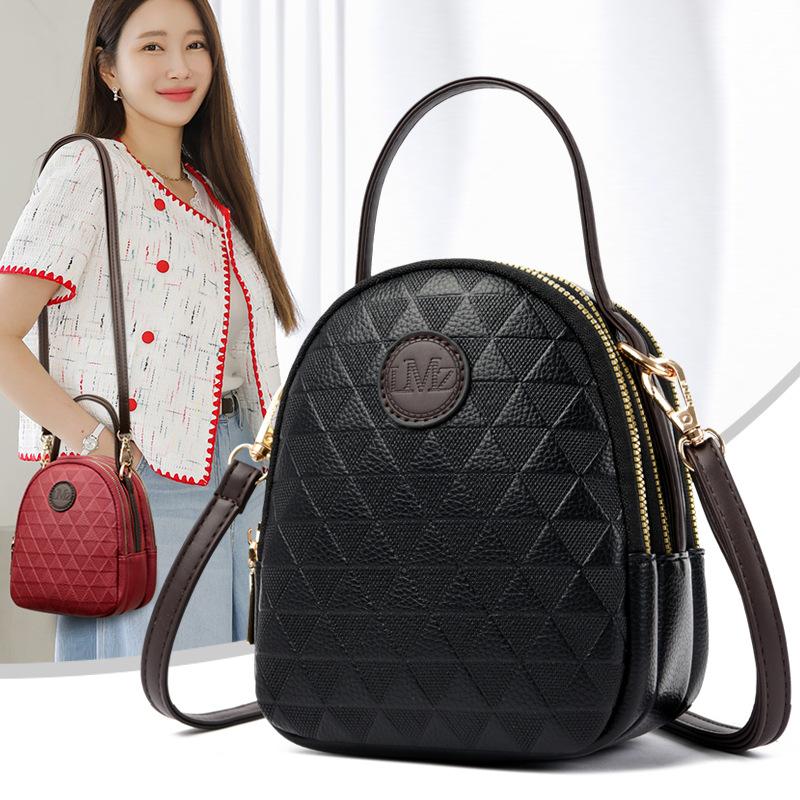 Spring and summer small bag women's bag 2025 new trendy fashion versatile mini shoulder crossbody bag three-layer mobile phone bag