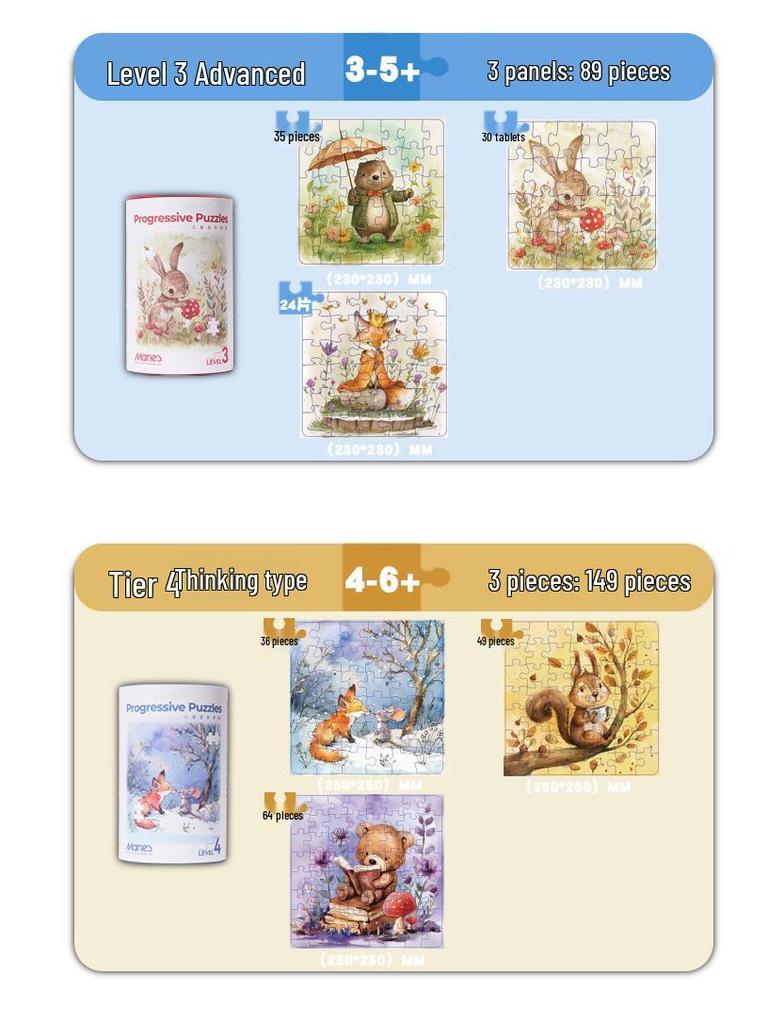 Marie's Children's Educational Puzzle Toy for Ages 2-10