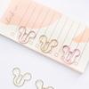 MINISO 10pcs Cartoon Mickey Mouse Paperclip Bookmark Journal Note Decoration Binder Clip Office School Supplies Stationery Set