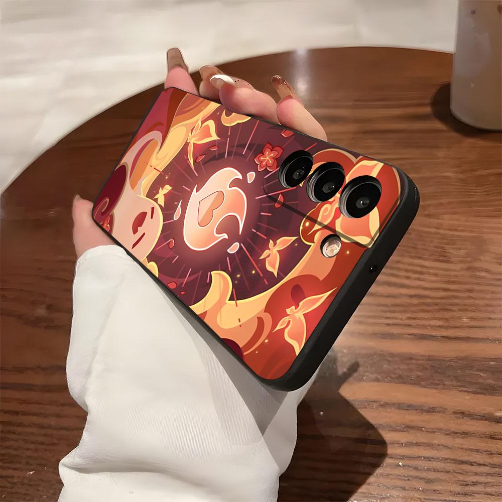 

Genshin Impact Hu Tao Phone Case For Samsung S26 S25 S24 FE S23 S22 S21 Plus S20 Ultra Note20Ultra Black Soft Shell Galaxy S21 5G