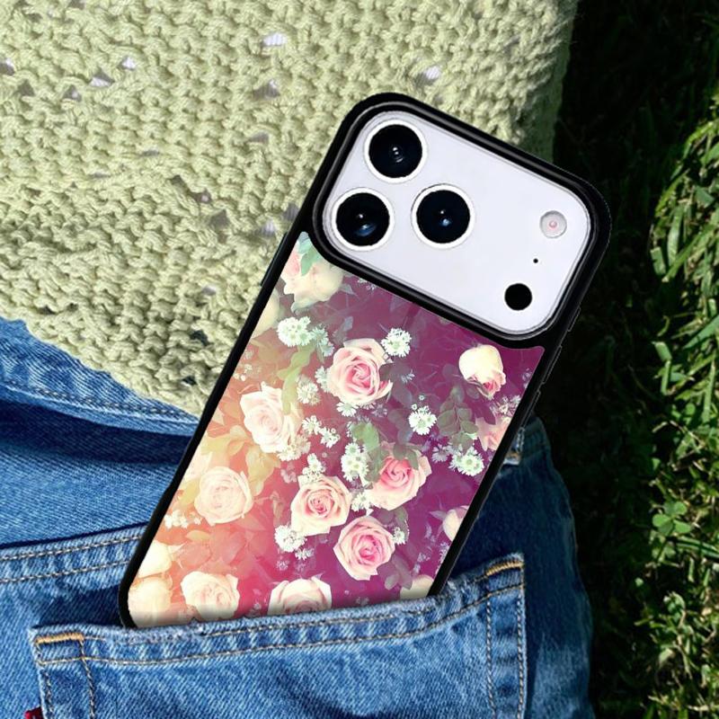 Peony Sunflowe Rose Daisy Plants Flower mobile phone case Compatible with IPhone 17 16 15 14 13 12 11Pro Max 17 Air cover