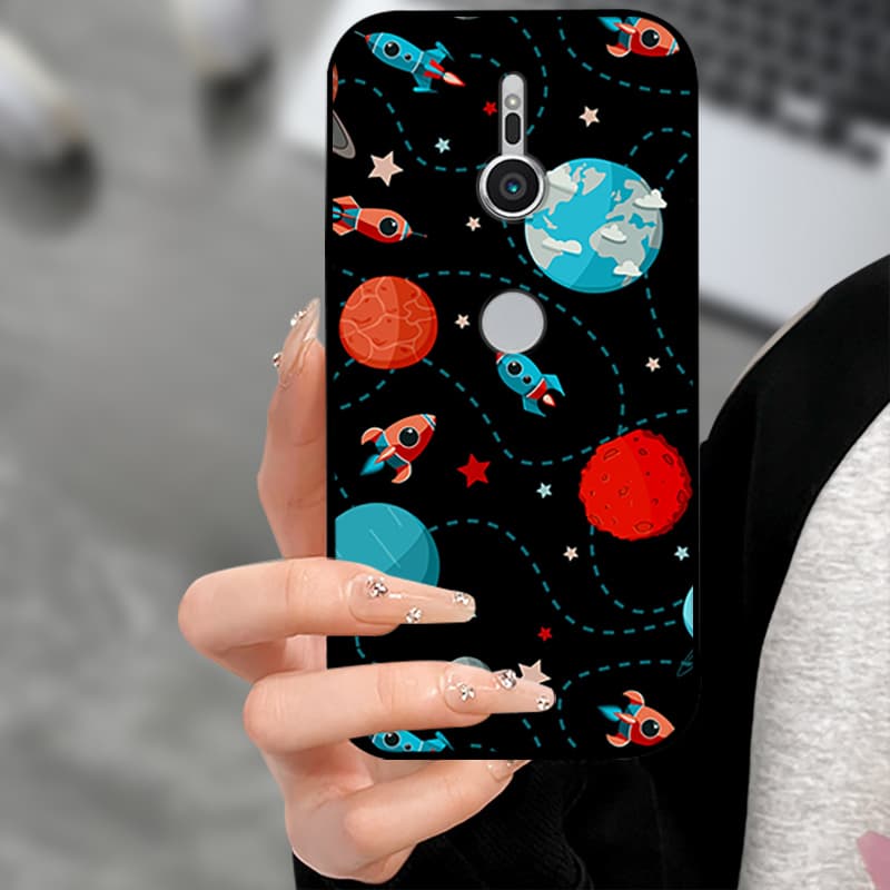 For Sony Xperia XZ2 XZ 4 2 1  Soft Silicone Black Back Shell Phone Cover For Sony XZ1 XZ2 XZ4 Funda Coque Shockproof Cases