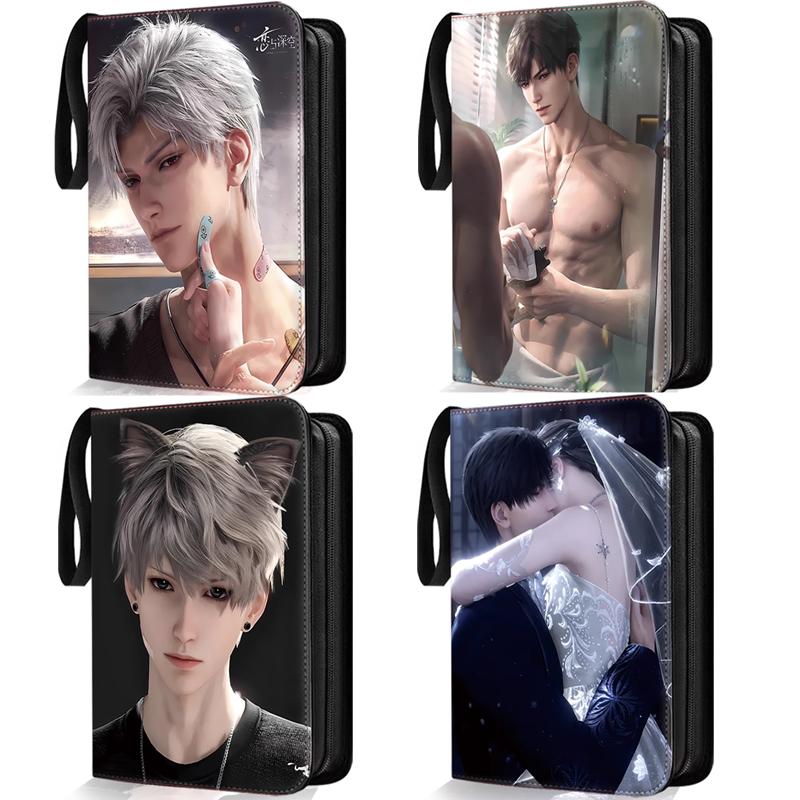 400/900pcs Love and Deep Space Card Album Book Folder 4/9 Card Slots Collections Zipper Double Pocket Card Binder Holder