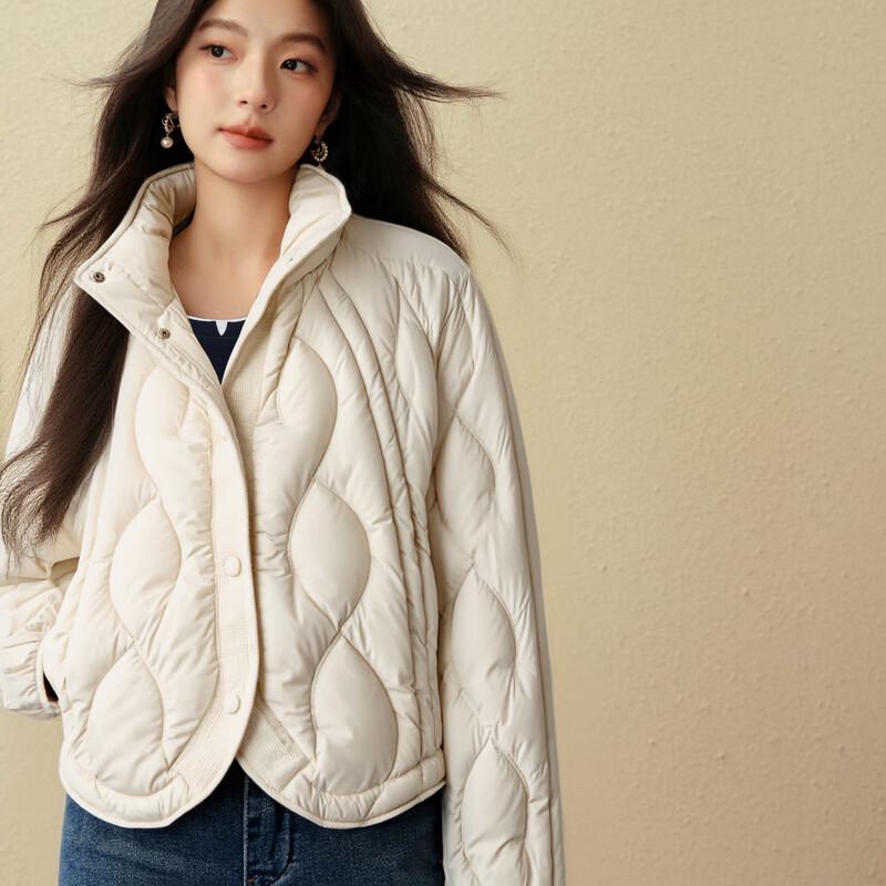 SEIFINI Women's Wave Quilted Down Jacket