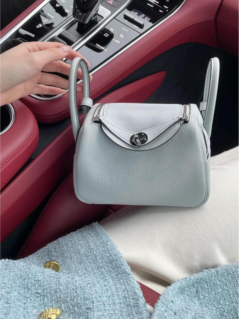 2025 Togo Leather Lindy Shoulder & Crossbody Bag: High-End Genuine Cowhide Women's Handbag