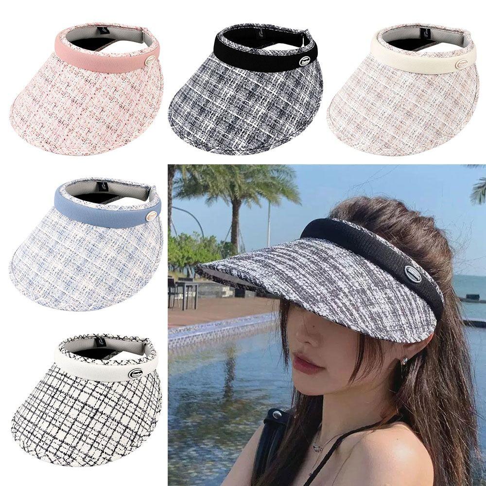 Embroidered Sun Hat Sun Protection Baseball Cap Outdoor Empty Top Hat