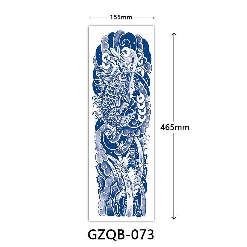 Herbal Tattoo Stickers, Semi-Permanent Tattoo Stickers, Herbal Juice Full Arm Tattoo Stickers