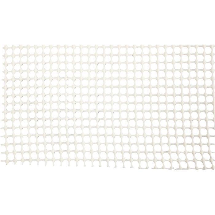Non-slip Mat - Creotime - 150 X 100 Cm - White PVC - Indoor - Rectangular