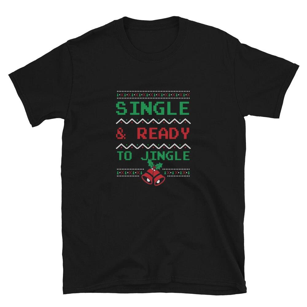 

Christmas New Year Single Friend T-Shirt 2XL