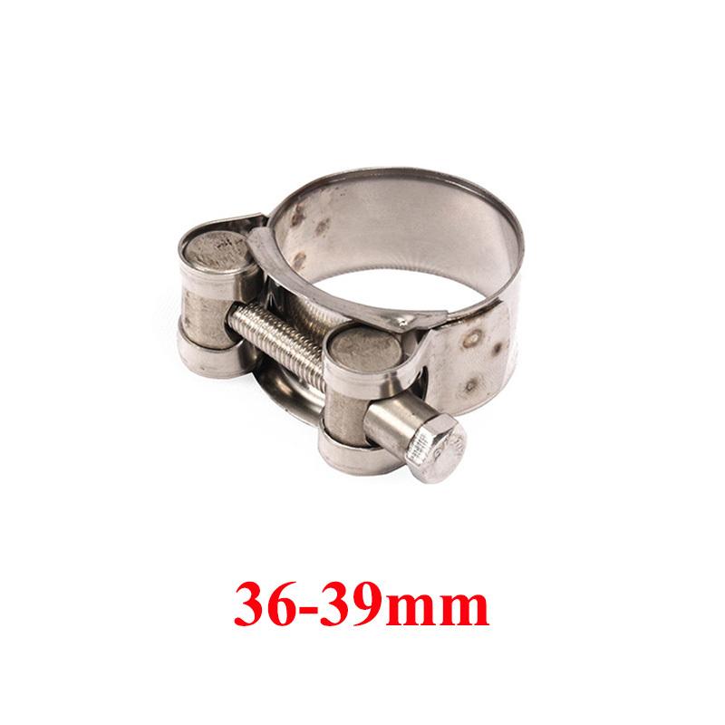 Universal Motorcycle Stainless Steel 304Single Exhaust Pipe Clamp Exhaust Tube Clip For Slip-on Type Muffler Silencer Adjustable